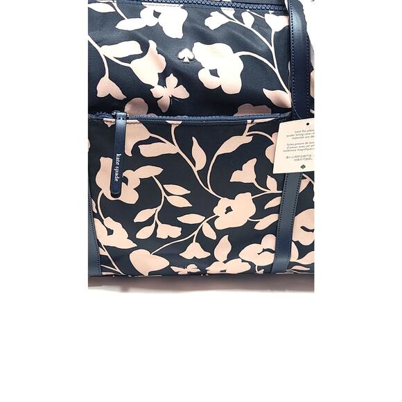 Kate Spade Jae Garden vine weekender tote bag and baby diaper bag matching set - Picture 3 of 16